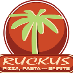 Ruckus Pizza, Pasta, and Spirits Logo