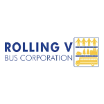 Rolling V Bus Corp. Logo
