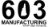 603 Manufacturing Logo