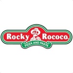 Rocky Rococo Pan Style Pizza Logo