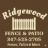 Ridgewood fence and patio Logo
