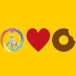Peace, Love and Little Donuts of Robinson Logo